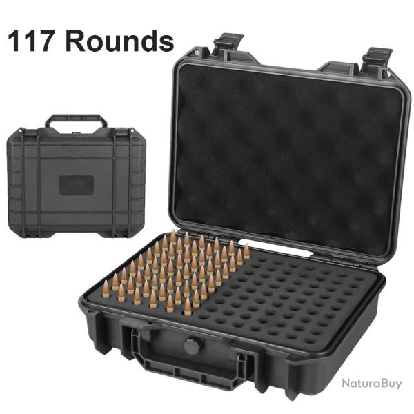 Bo�te � Munitions 117 Cartouches 223 5.56 7.62x39 �tanche IP67 �tui Rangement Tir Chasse