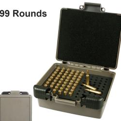 Bo&icirc;te &agrave; Munitions 99 Cartouches 223 5.56 7.62x39 &Eacute;tanche IP67 &Eacute;tui Rangement Tir Chasse Rounds-Tan