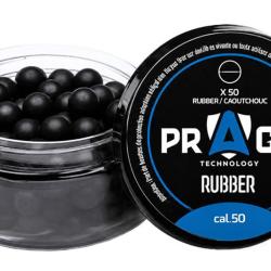 Lot de 50 billes caoutchouc .50 Praga Technology