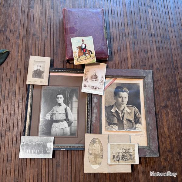 DIVERS CADRE PHOTOS CARTE POSTALE SOLDAT FRAN�AIS WW1 - WW2