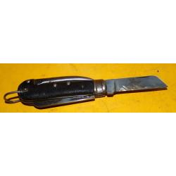 ARMEE ITALIENNE WWII COUTEAU PLIANT DE POCHE , FABRICATION ITALIENNE VISCONTI A CANZO ,  ETAT  VOIR