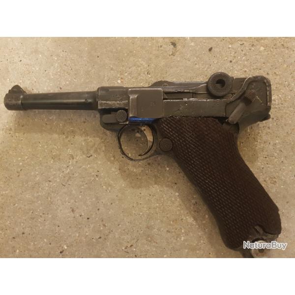 Luger p08 dwm de 1930 pacte de weimar avec son chargeur aluminium