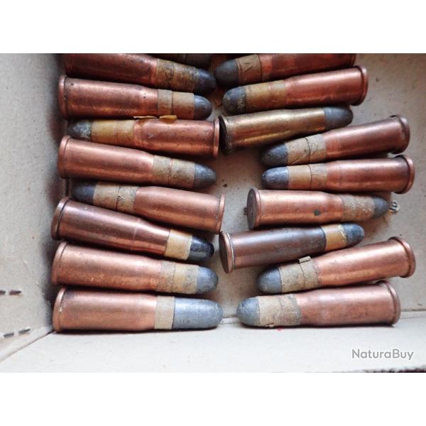 Lot de 8 cartouches Vetterli en calibre 10,4