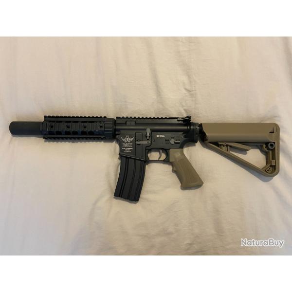M4 Airsoft BOLT AEG BRSS - B4 TSD B.R.S.S. - BOLT - Recoil Shock System TAN -