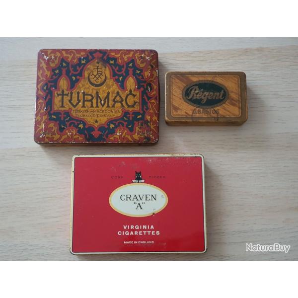 lot 3 boites cigarettes paquetage �quipement du soldat
