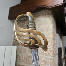Sabre mod&egrave;le style de Saumur fantaisie ww1 14/18 casque uniforme 1914 1918