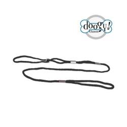 Laisse de pr&eacute;sentation nylon ronde noire 5 mm