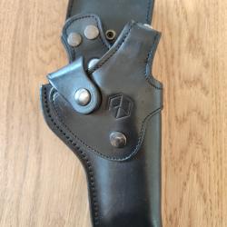 &Eacute;tui cuir droitier pour revolver Manurhin 3 ou 4 pouces
