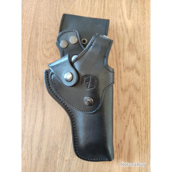 �tui cuir droitier pour revolver Manurhin 3 ou 4 pouces