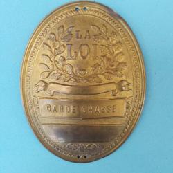 ancienne plaque de qarde chasse neutre
