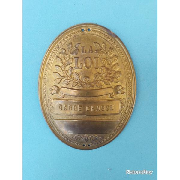 ancienne plaque de qarde chasse neutre