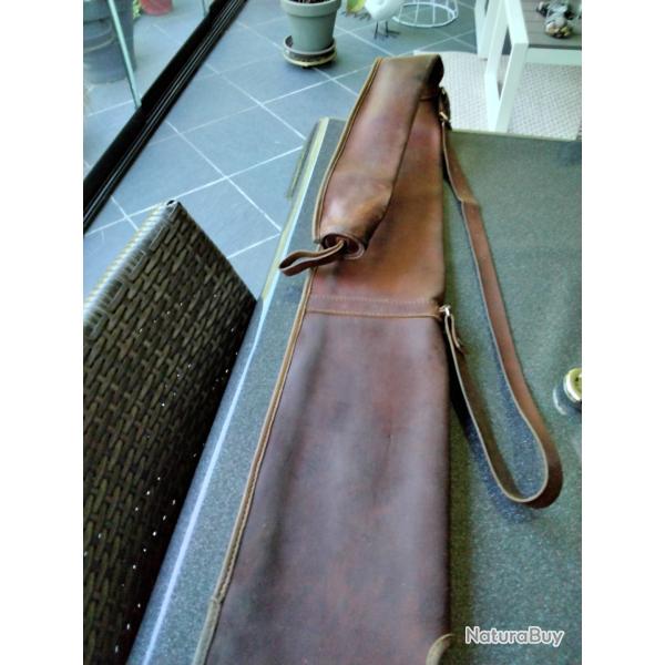 Fourreau en cuir fusil de chasse