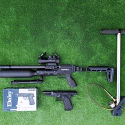 PACK21 Carabine PCP SNOWPEAK AP900B Cal. 6,35 mm Bouteille en aluminium