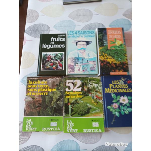 LOT DE LIVRES SUR LE JARDINAGE