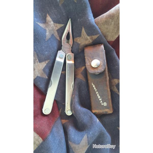 Leatherman inox made in USA + �tui de ceinture cuir ...�tat quasi neuf  une l�gende multifonctions