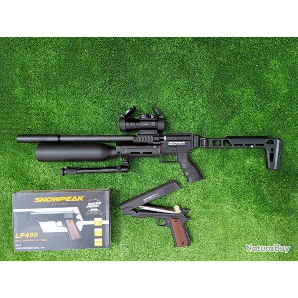 PACK24 Carabine PCP SNOWPEAK AP900B Cal. 4,5 mm Bouteille en aluminium