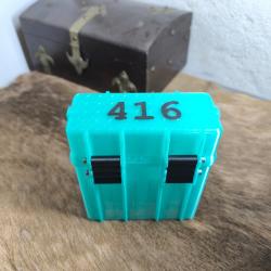 Boite 10 munition 416 barrett lht 132mm bleu turquoise