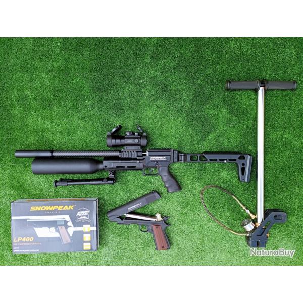PACK25 Carabine PCP SNOWPEAK AP900B Cal. 4,5 mm Bouteille en aluminium