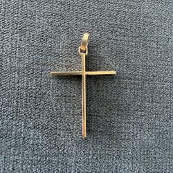 Croix en or massif 18 carats - Bapt&ecirc;me - M&eacute;daille - Catholique - Chr&eacute;tien