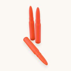 3 Cartouches Amortisseur/Manipulation Rouge en 7.65&times;53mm Argentine - Made in France