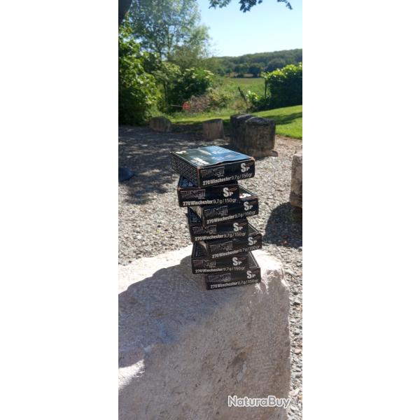 Lot de 7 bo�tes 270 winchester