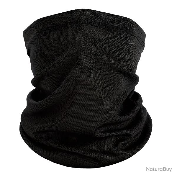 Cache-Cou Camouflage Noir Unisexe Respirant Acrylique