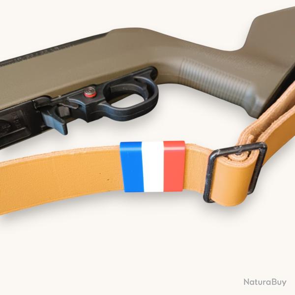 Clip d�coratif Bleu Blanc Rouge pour sangle fran�aise 35 mm