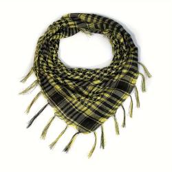Keffieh Jaune Noir Unisexe Foulard Tactique &agrave; Franges Outdoor