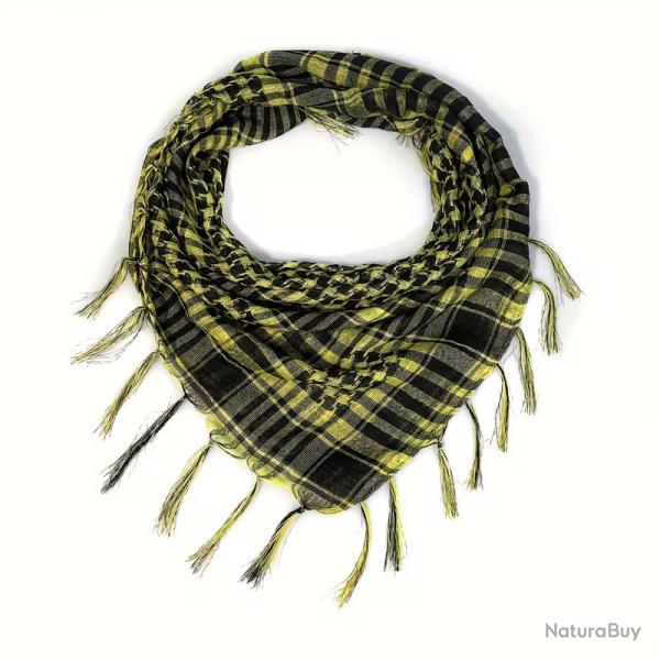 Keffieh Jaune Noir Unisexe Foulard Tactique � Franges Outdoor