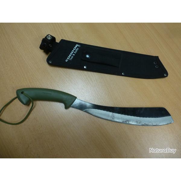 Machette Condor 60953 Bushcraft Parang avec son fourreau