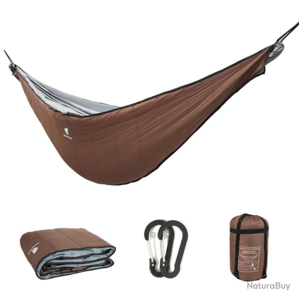 Hamac Camping Hiver Chaud Ultra L�ger 2 Personnes Sous Couette Underquilt Randonn�e Outdoor Marron