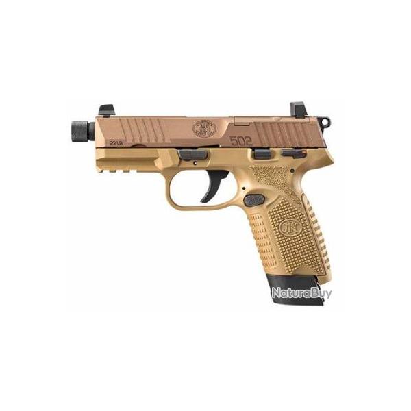 PISTOLET FN 502 FDE TACTICAL CALIBRE 22LR