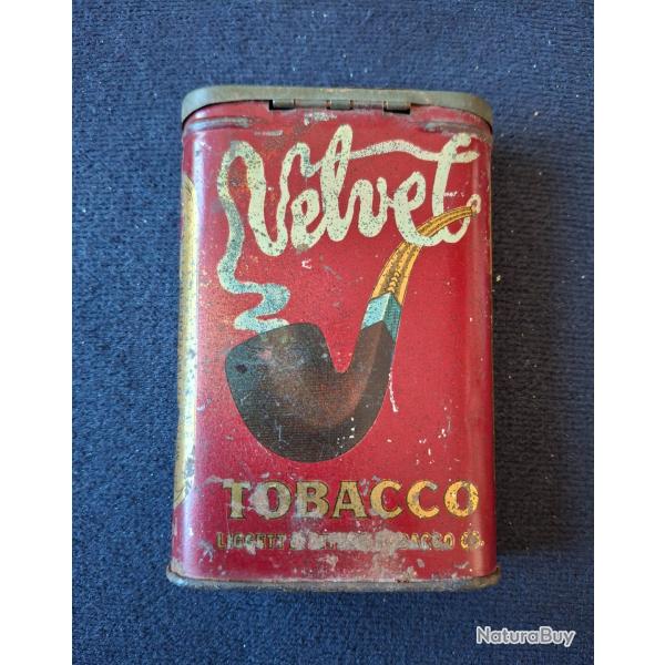 WW2 BOITE TABAC MARQUE VELVET ORIGINALE