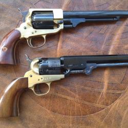 Lot de deux revolvers "sudistes" par Pietta et Uberti en cal36.