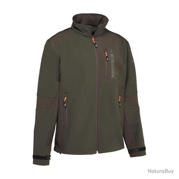 VESTE SOFTSHELL CARNIER KAKI - 4XL - PERCUSSION
