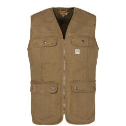 GILET HOMME COUNTRY MARRON - S - PERCUSSION