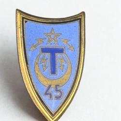 (108.020) 45&deg; RT : Insigne du 45&deg; r&eacute;giment de transmissions - Drago H.328