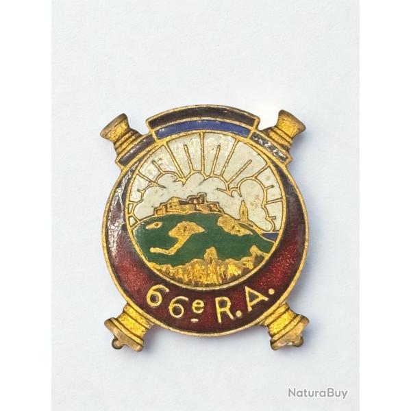 (108.021) 66� RA : insigne du 66� r�giment d'artillerie