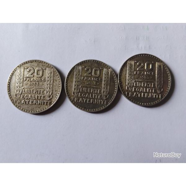 20 FRANCS TURIN ARGENT