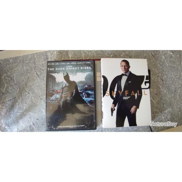 2 DVD THE DARK KNIGHT RISES ET SKYFALL