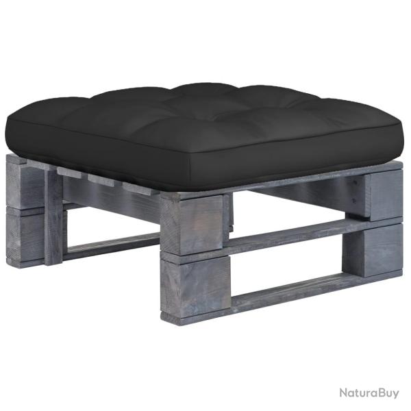 Pouf palette de jardin Bois de pin impr�gn� de gris