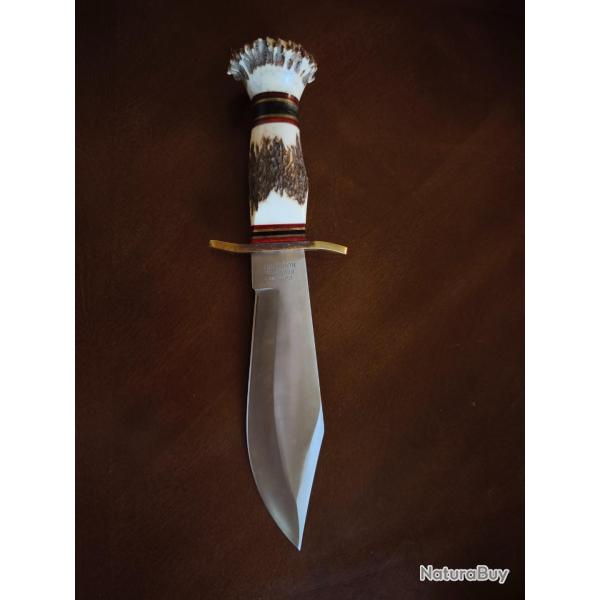 Couteau Allemand Bowie VOSS Cutlery manche EN bois de cerf