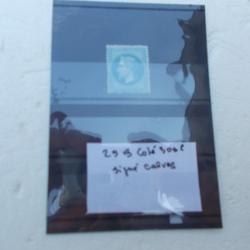 timbre  napol&eacute;on 29B,neuf,sign&eacute;,cote yvert:300 euros