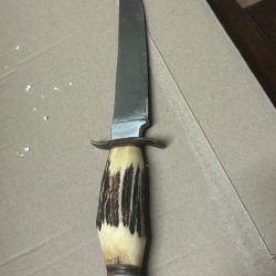Couteau chasse manche corne