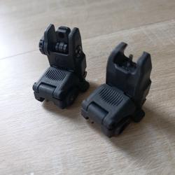 Vis&eacute;e m&eacute;canique Magpul MBUS avant et arri&egrave;re noir