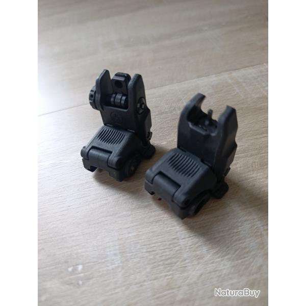 Vis�e m�canique Magpul MBUS avant et arri�re noir