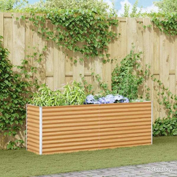 Jardini�re sur�lev�e 195 x 50 x 68 cm Acier galvanis�