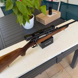 pour connaisseur: tr&egrave;s rare ZKK 600 avec oeilleton en 7x64 et sa lunette avec montage d'origine