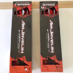lot de 2 set de 6 fl&egrave;ches air javelin soit 12 fl&egrave;ches