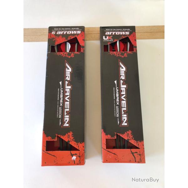 lot de 2 set de 6 fl�ches air javelin soit 12 fl�ches
